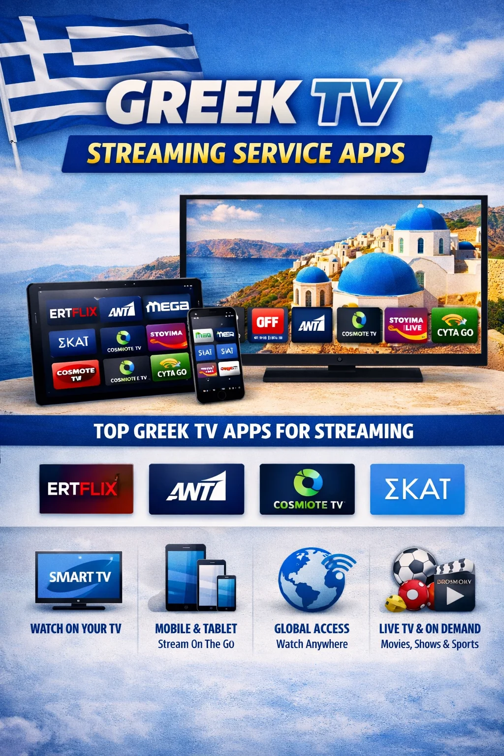 Greek TV Streaming Service Apps 