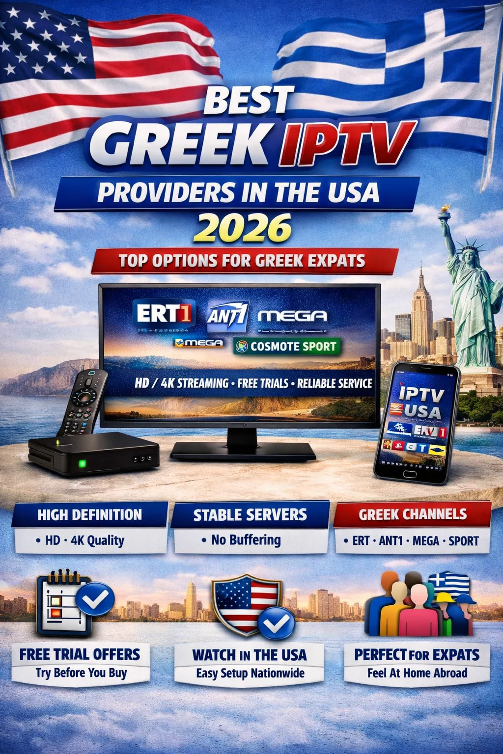 Best Greek IPTV Providers in the USA 
